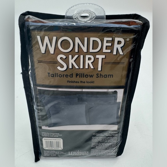 Wonder Skirt Tailored Pillow Sham 20 in X 26 in Blue Bedding Luxury NEW - Picture 1 of 4